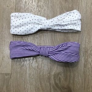 Petit Bateau baby headband duo